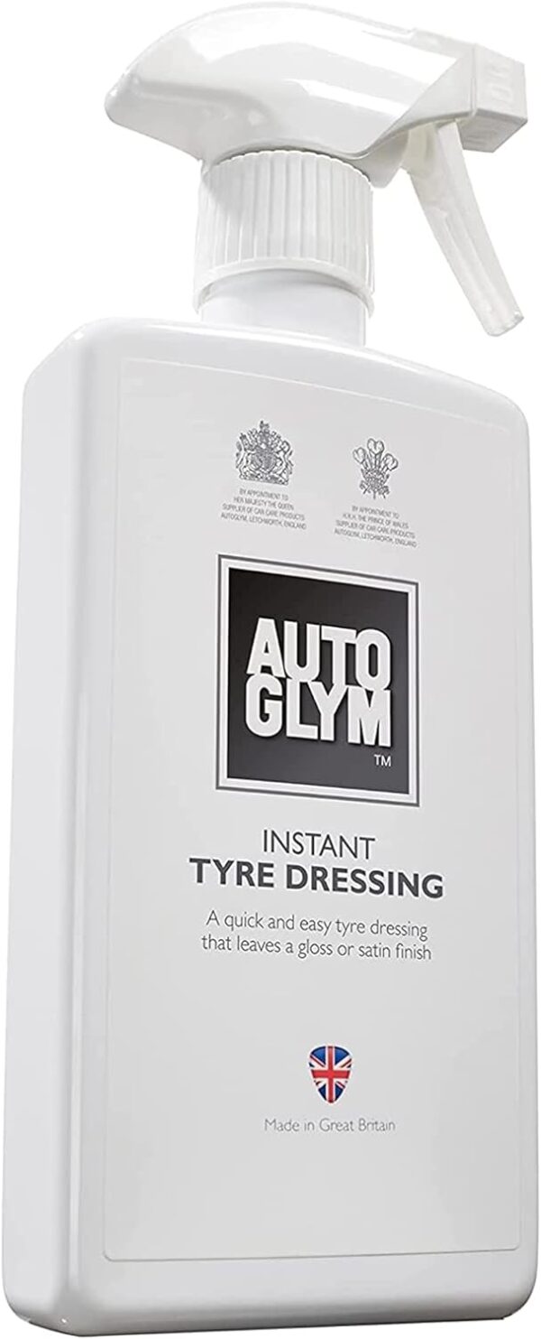 Autoglym Instant Tyre Dressing, 500ml - Spray-on Tyre Care Solution For a Light Sheen or Matte Finish