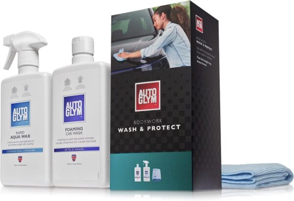 Autoglym Bodywork Wash and Protect - 4-Piece Car Cleaning Kit For Car Exteriors