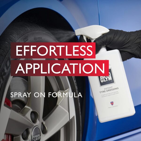 Autoglym Instant Tyre Dressing, 500ml - Spray-on Tyre Care Solution For a Light Sheen or Matte Finish - Image 4