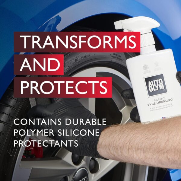 Autoglym Instant Tyre Dressing, 500ml - Spray-on Tyre Care Solution For a Light Sheen or Matte Finish - Image 5